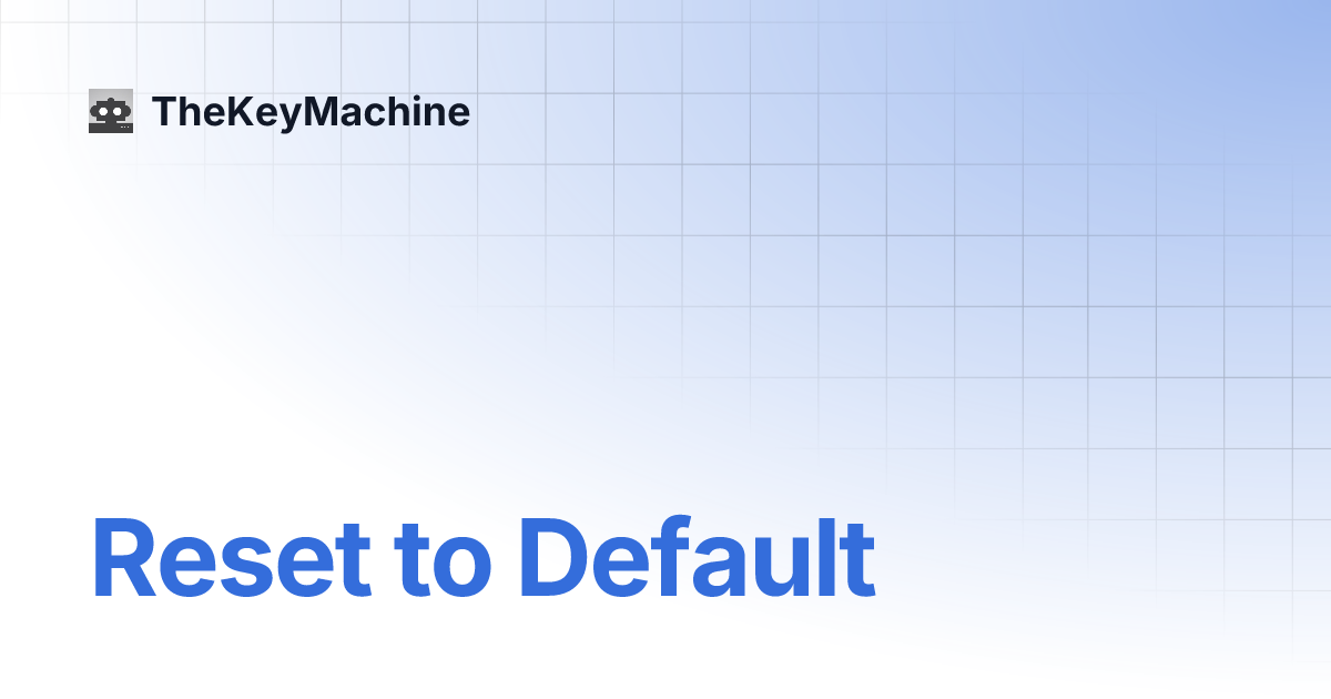 error reading machine specific preferences they will be reset to default